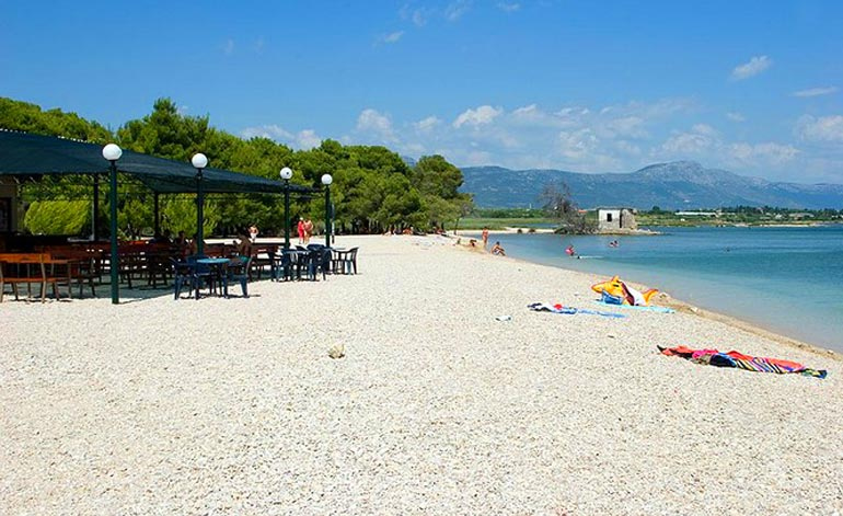 Beach near Vrsine and Trogir